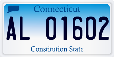 CT license plate AL01602