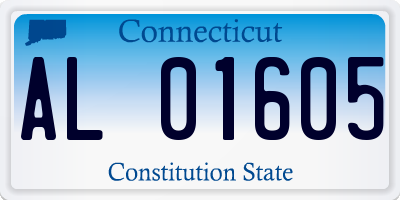 CT license plate AL01605