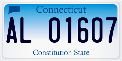 CT license plate AL01607