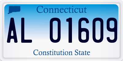 CT license plate AL01609