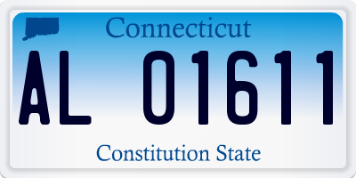 CT license plate AL01611