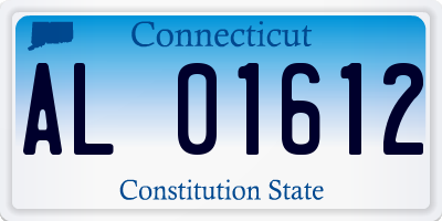 CT license plate AL01612