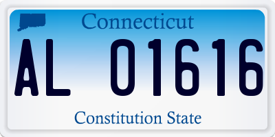 CT license plate AL01616