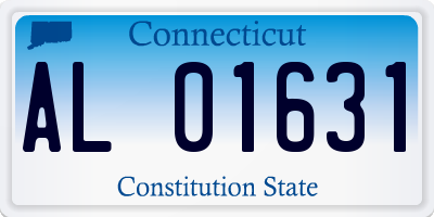 CT license plate AL01631