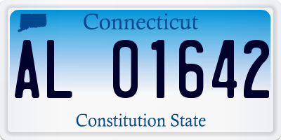 CT license plate AL01642