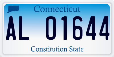 CT license plate AL01644
