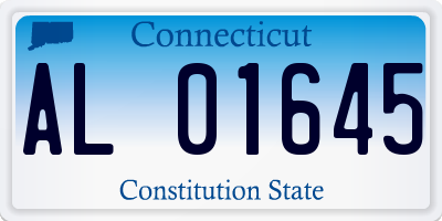 CT license plate AL01645