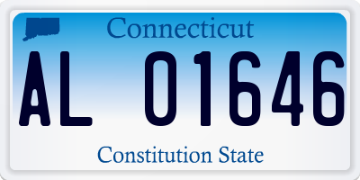 CT license plate AL01646