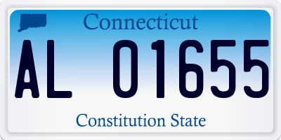 CT license plate AL01655