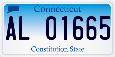 CT license plate AL01665