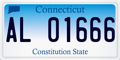 CT license plate AL01666