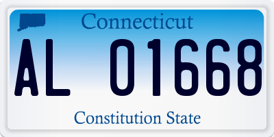 CT license plate AL01668