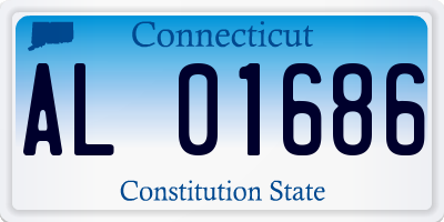 CT license plate AL01686