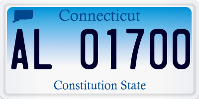 CT license plate AL01700