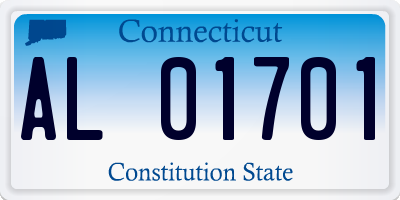 CT license plate AL01701