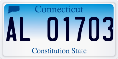 CT license plate AL01703