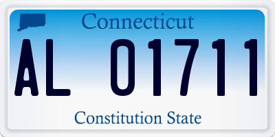 CT license plate AL01711