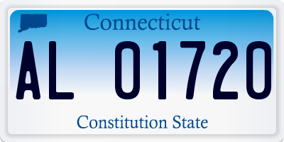 CT license plate AL01720
