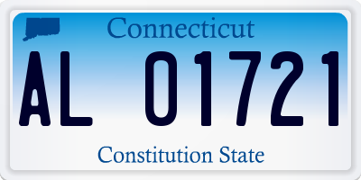 CT license plate AL01721