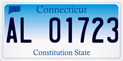 CT license plate AL01723