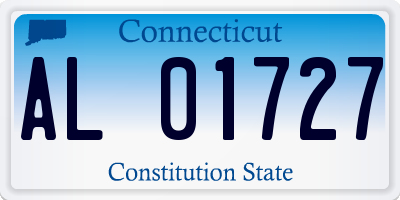 CT license plate AL01727