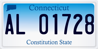 CT license plate AL01728
