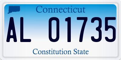 CT license plate AL01735