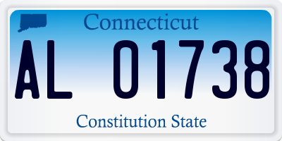CT license plate AL01738