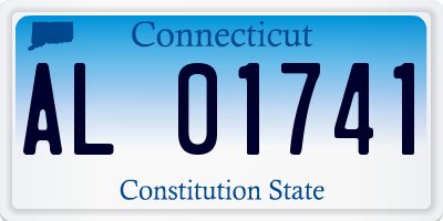CT license plate AL01741