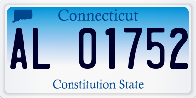 CT license plate AL01752