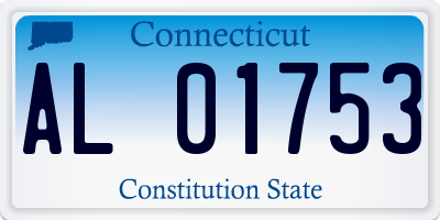 CT license plate AL01753