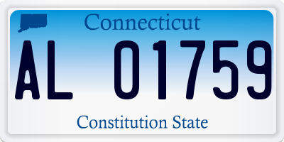 CT license plate AL01759