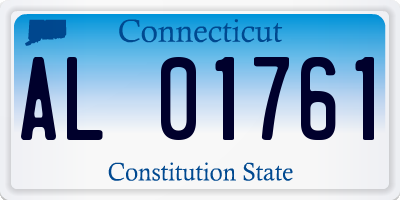 CT license plate AL01761