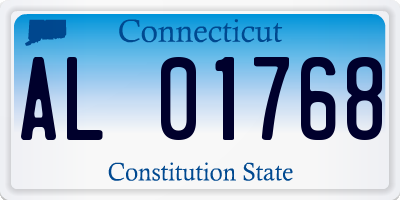 CT license plate AL01768