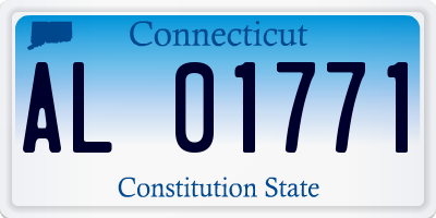 CT license plate AL01771