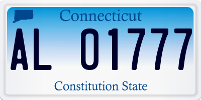 CT license plate AL01777