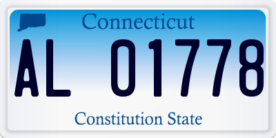 CT license plate AL01778