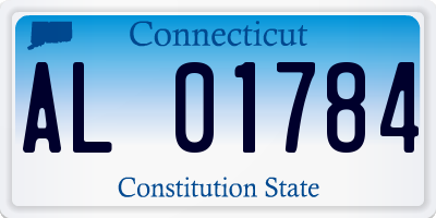 CT license plate AL01784