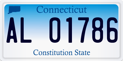 CT license plate AL01786