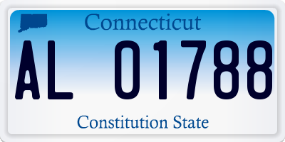CT license plate AL01788