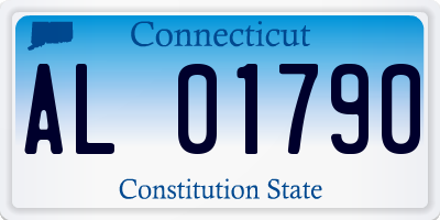 CT license plate AL01790