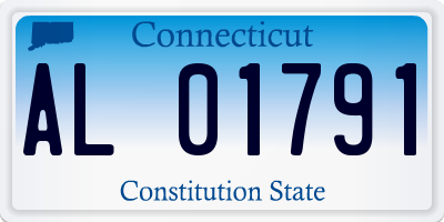 CT license plate AL01791