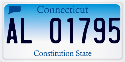 CT license plate AL01795
