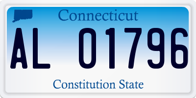 CT license plate AL01796