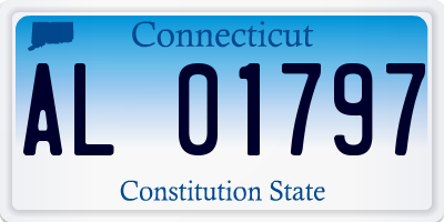 CT license plate AL01797