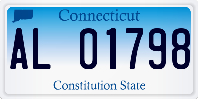 CT license plate AL01798