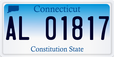 CT license plate AL01817