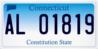 CT license plate AL01819