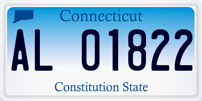CT license plate AL01822