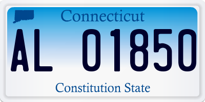 CT license plate AL01850